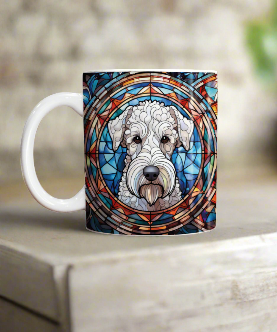 Bedlington Terrier Suncatcher Artwork Ceramic Mug