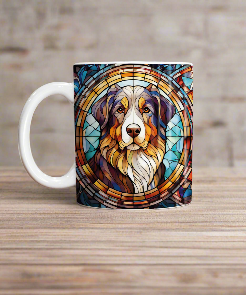 Bernese Mountain Dog Suncatcher Artwork Ceramic Mug