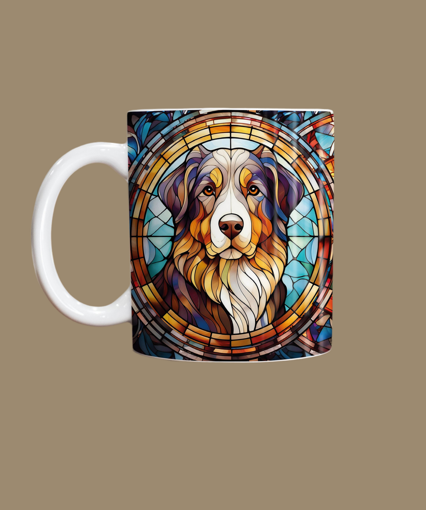 Bernese Mountain Dog Suncatcher Artwork Ceramic Mug