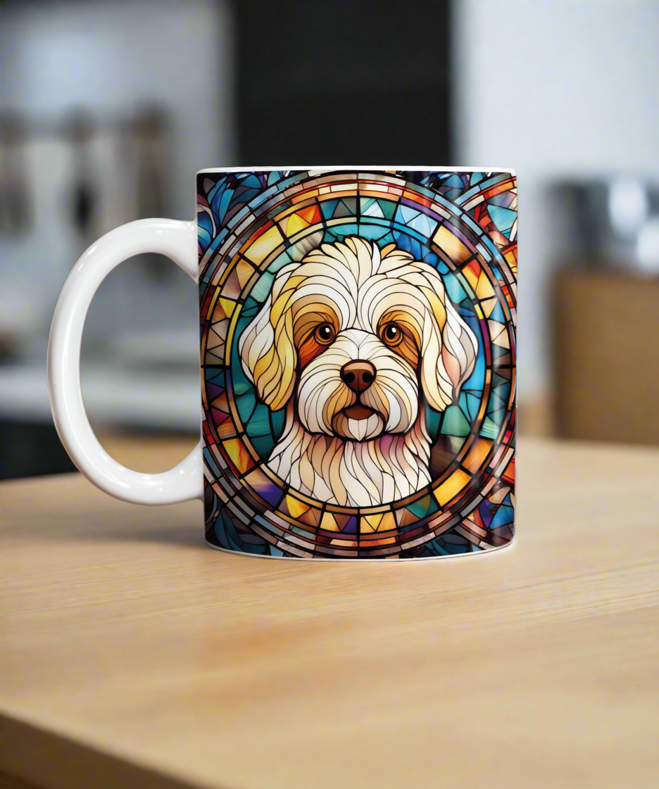 Bichon Frise Suncatcher Artwork Ceramic Mug