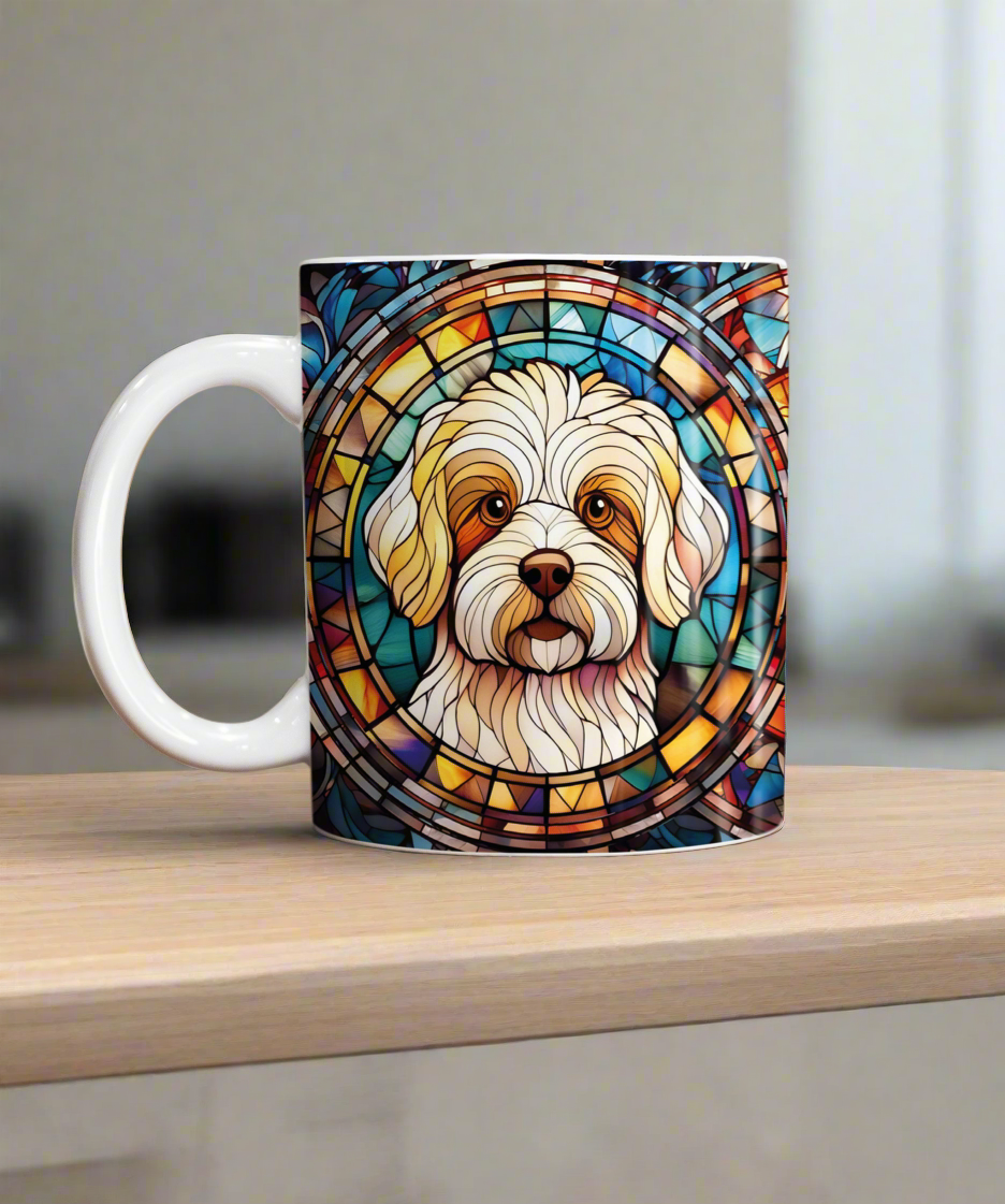 Bichon Frise Suncatcher Artwork Ceramic Mug