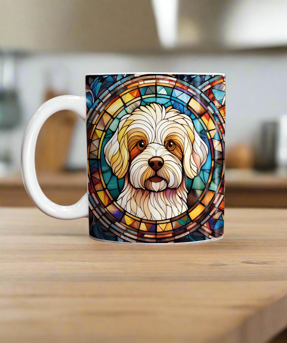 Bichon Frise Suncatcher Artwork Ceramic Mug