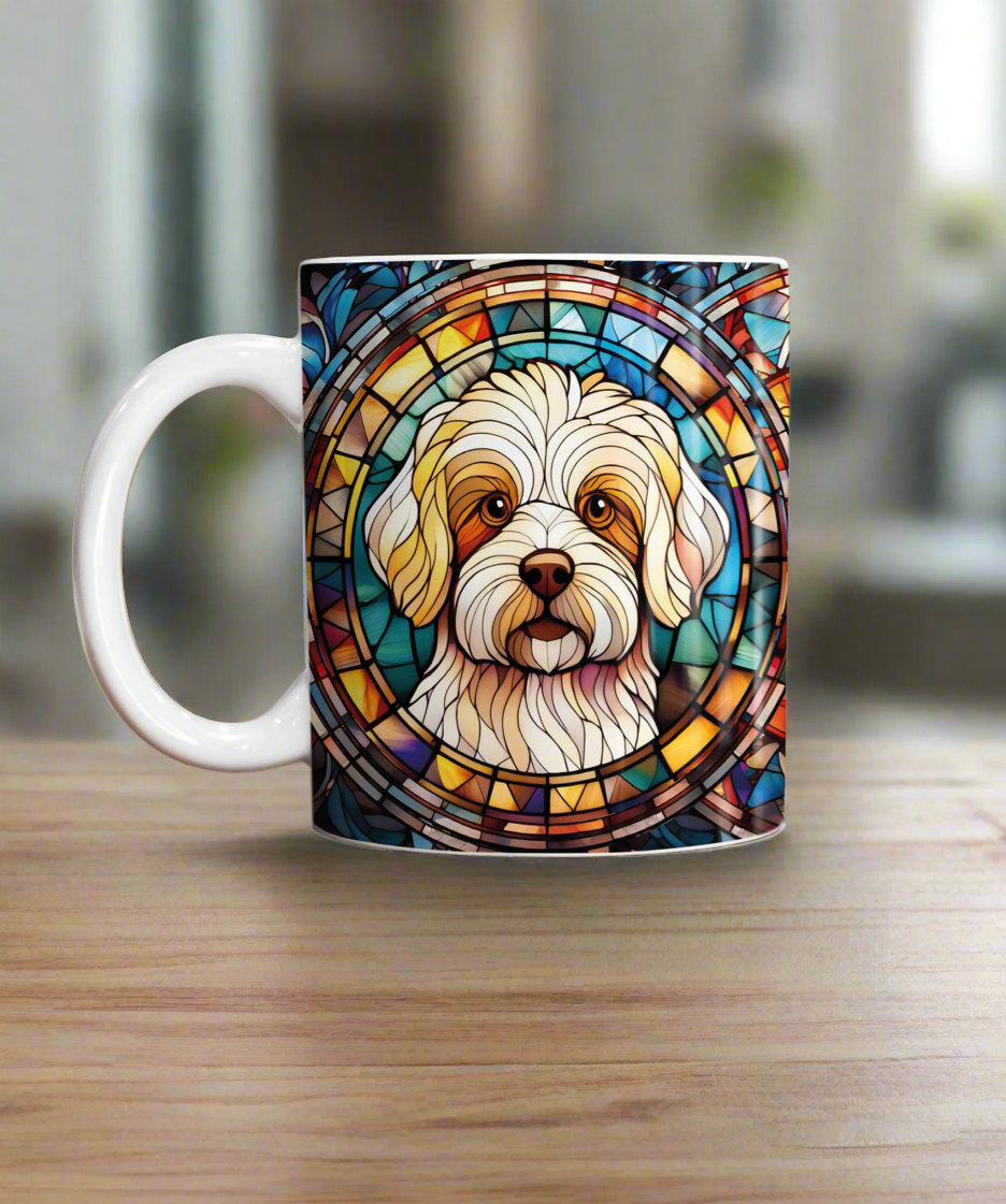 Bichon Frise Suncatcher Artwork Ceramic Mug