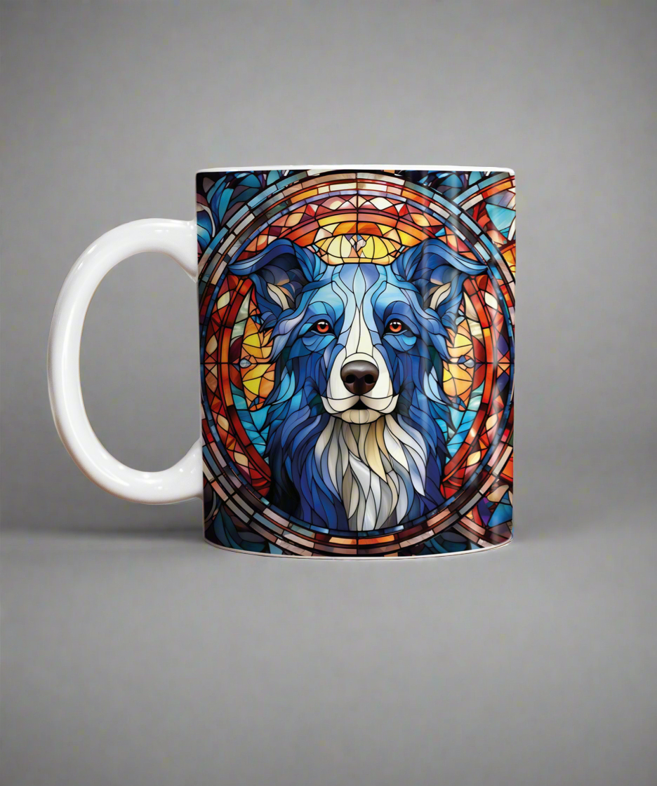 Border Collie Suncatcher Artwork Ceramic Mug