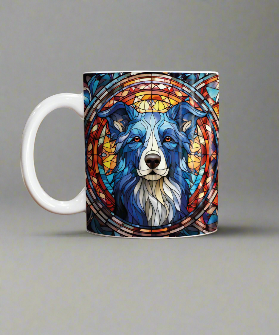 Border Collie Suncatcher Artwork Ceramic Mug