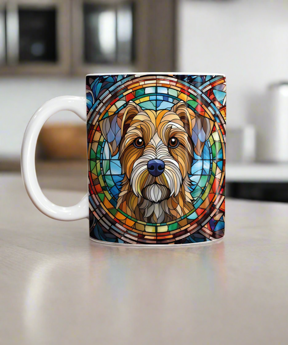 Border Terrier Suncatcher Artwork Ceramic Mug