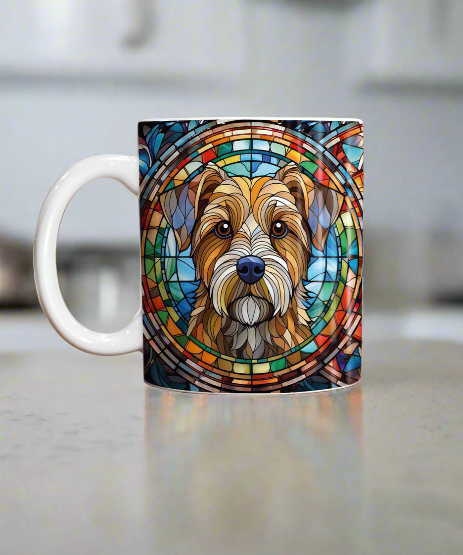 Border Terrier Suncatcher Artwork Ceramic Mug