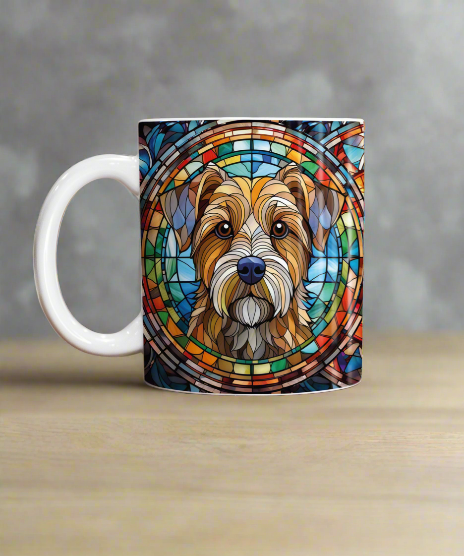 Border Terrier Suncatcher Artwork Ceramic Mug