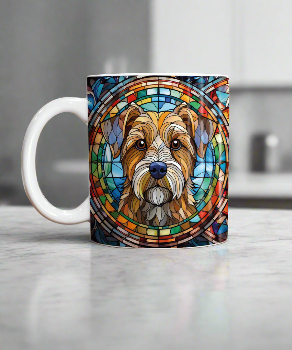 Border Terrier Suncatcher Artwork Ceramic Mug