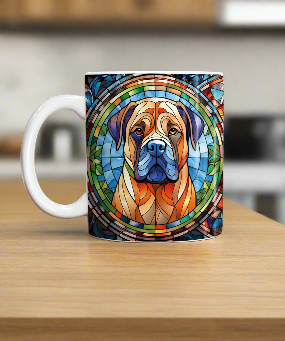 Bull Mastiff Suncatcher Artwork Ceramic Mug