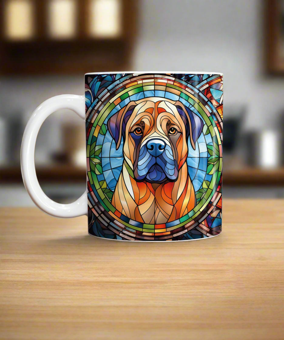 Bull Mastiff Suncatcher Artwork Ceramic Mug