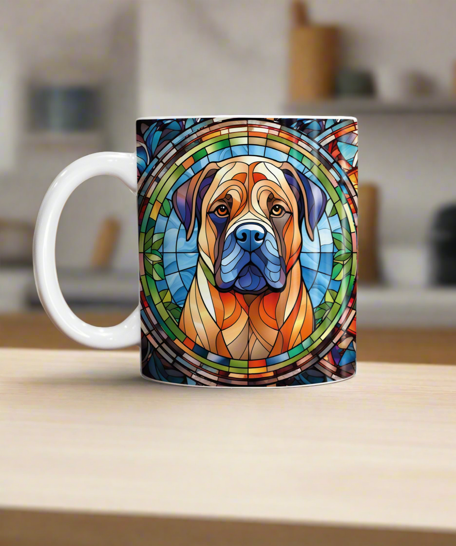 Bull Mastiff Suncatcher Artwork Ceramic Mug