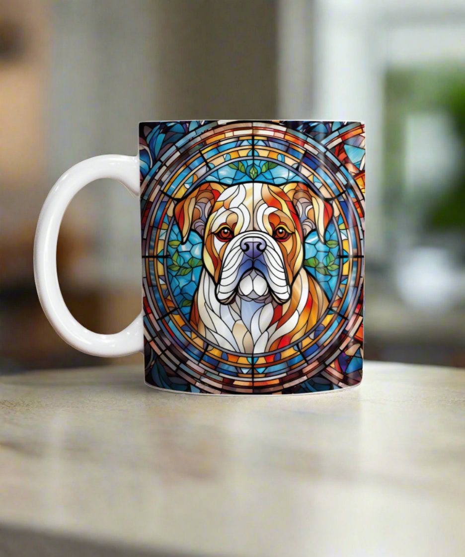 Bulldog Suncatcher Artwork Ceramic Mug