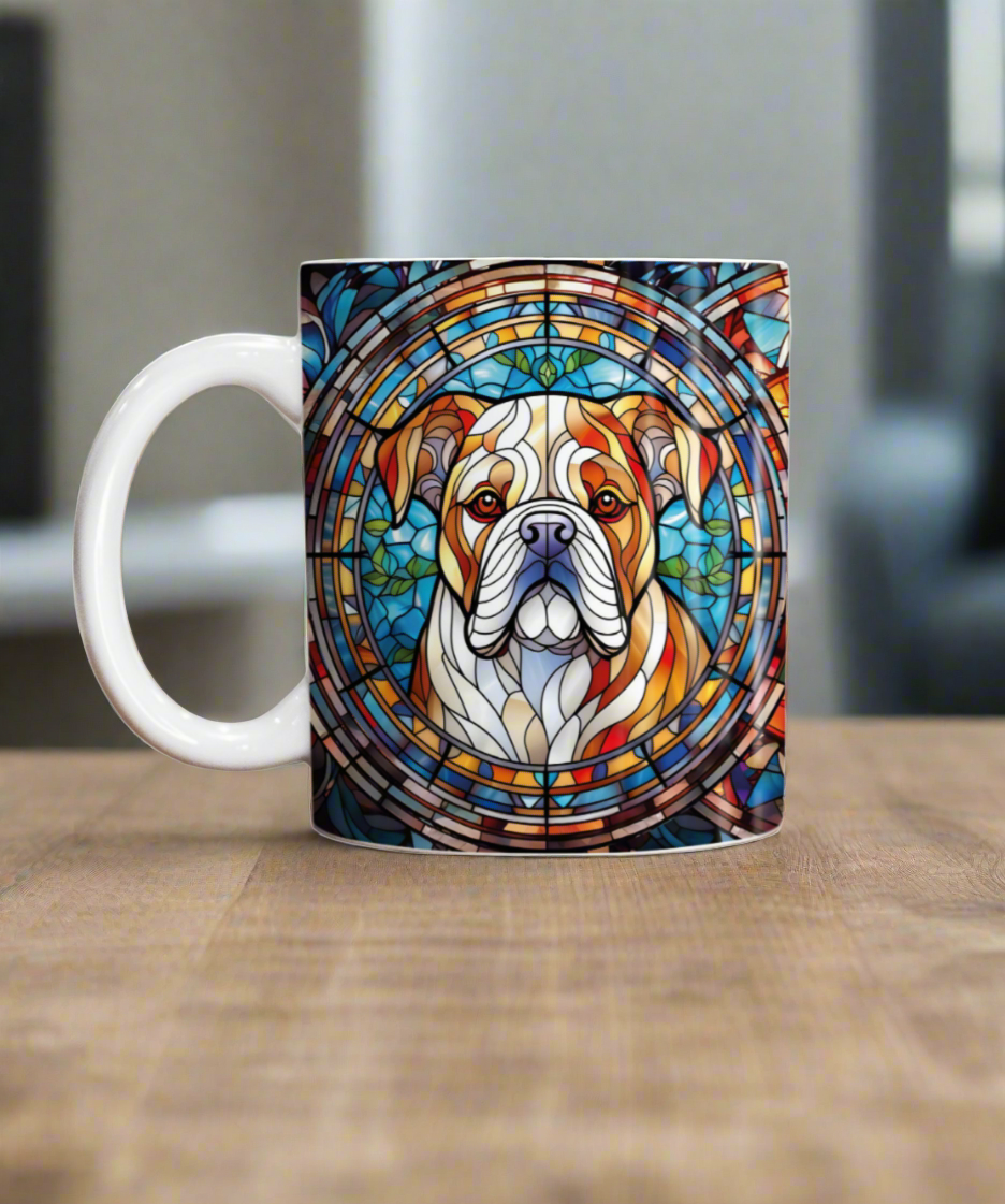 Bulldog Suncatcher Artwork Ceramic Mug