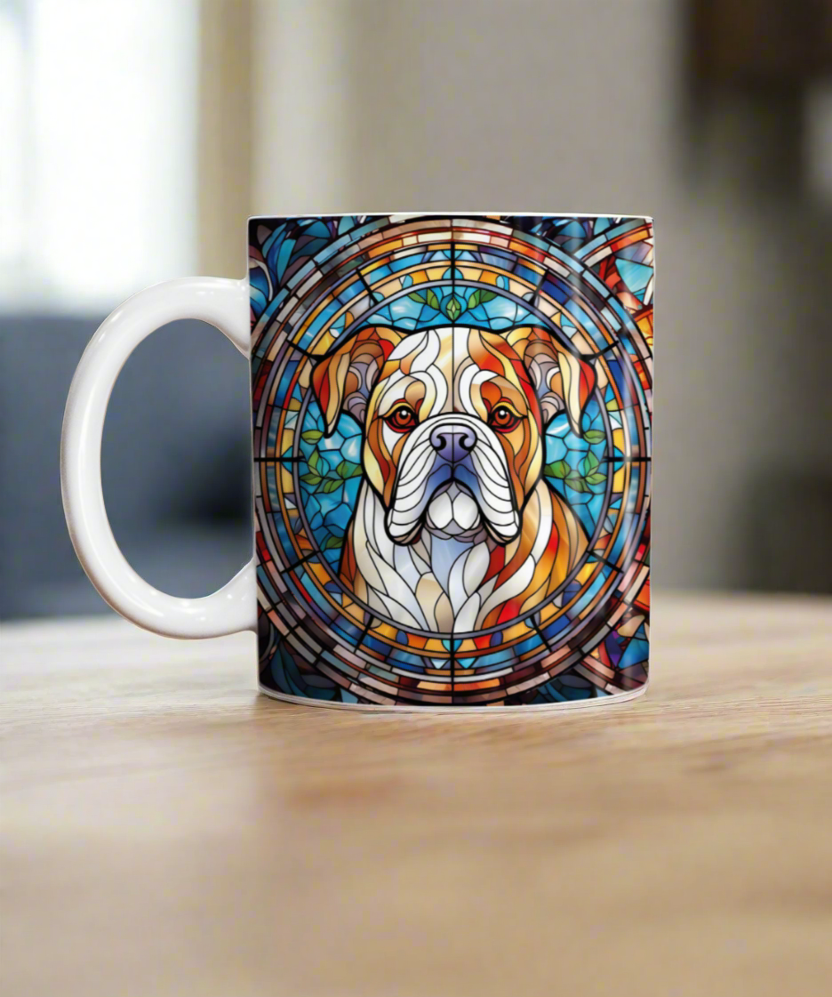 Bulldog Suncatcher Artwork Ceramic Mug