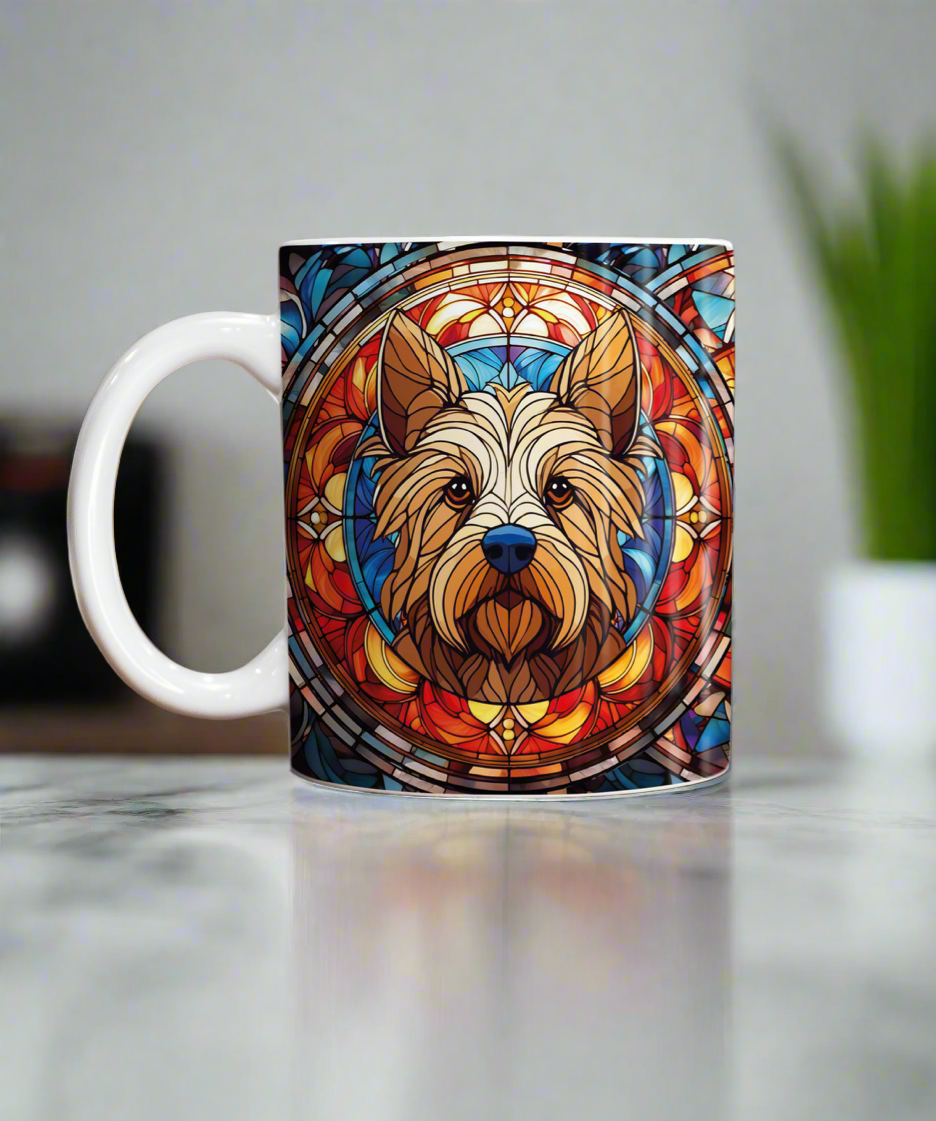 Cairn Terrier Suncatcher Artwork Ceramic Mug