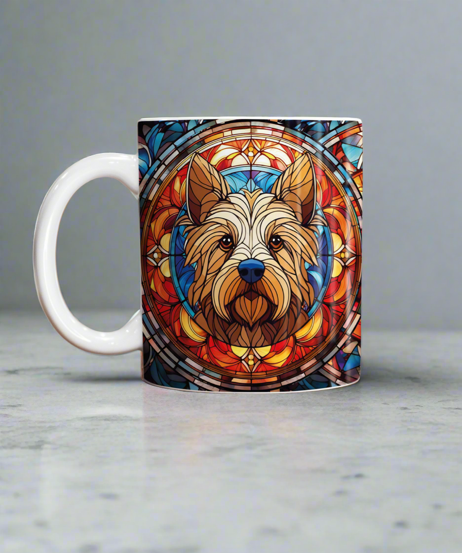 Cairn Terrier Suncatcher Artwork Ceramic Mug