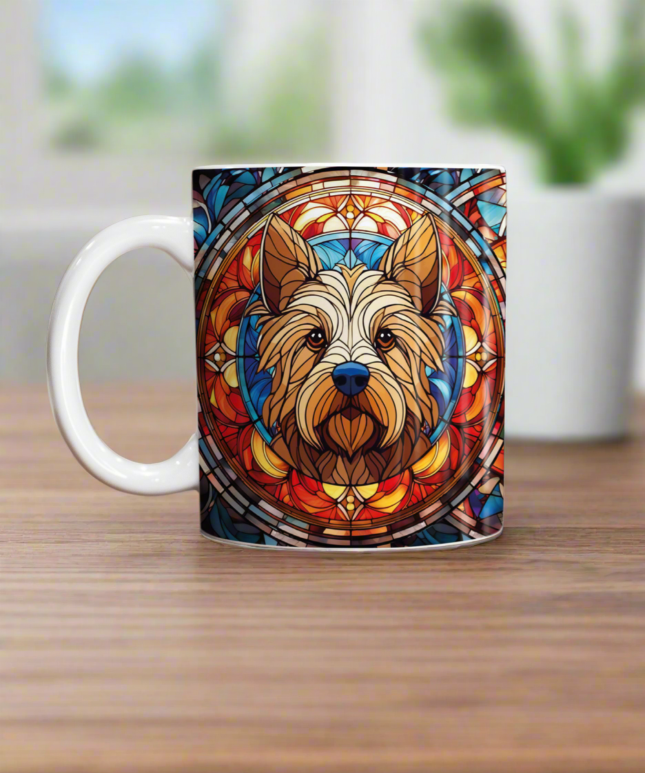 Cairn Terrier Suncatcher Artwork Ceramic Mug