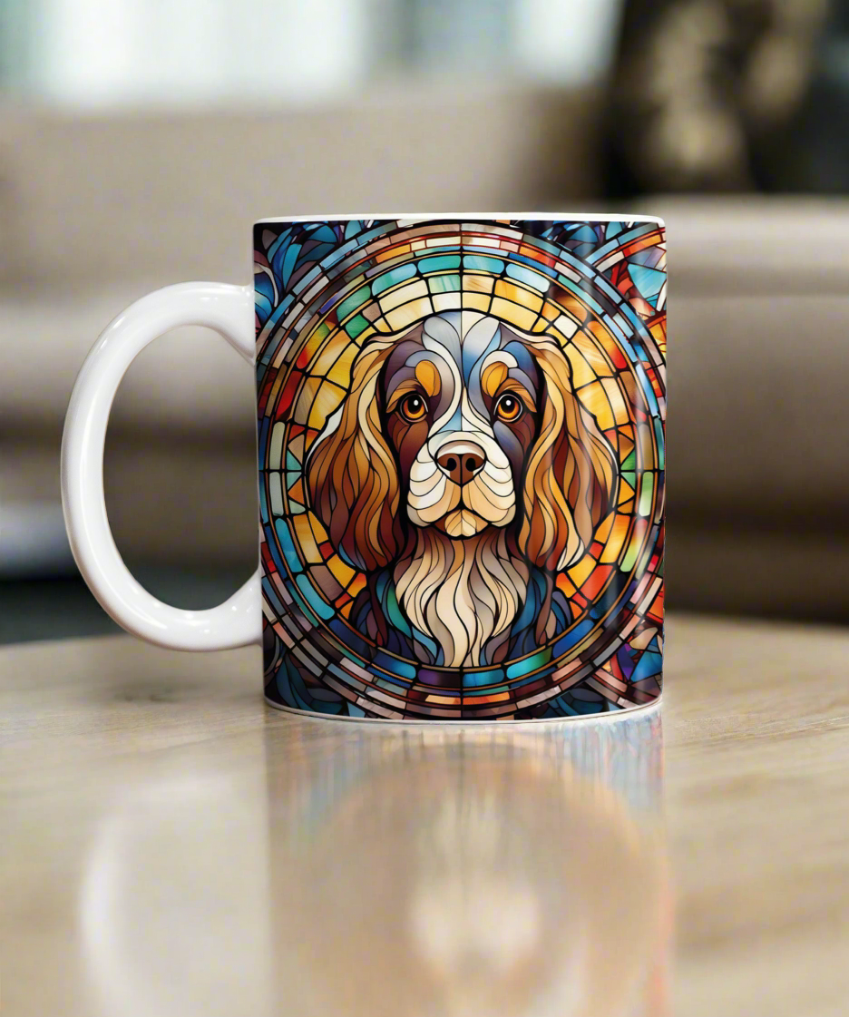 Cavalier King Charles Spaniel Suncatcher Artwork Ceramic Mug