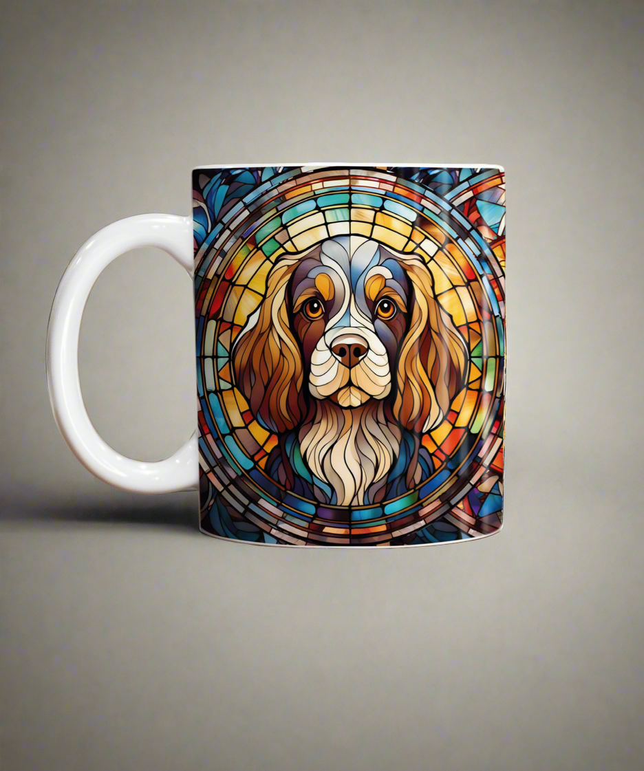 Cavalier King Charles Spaniel Suncatcher Artwork Ceramic Mug