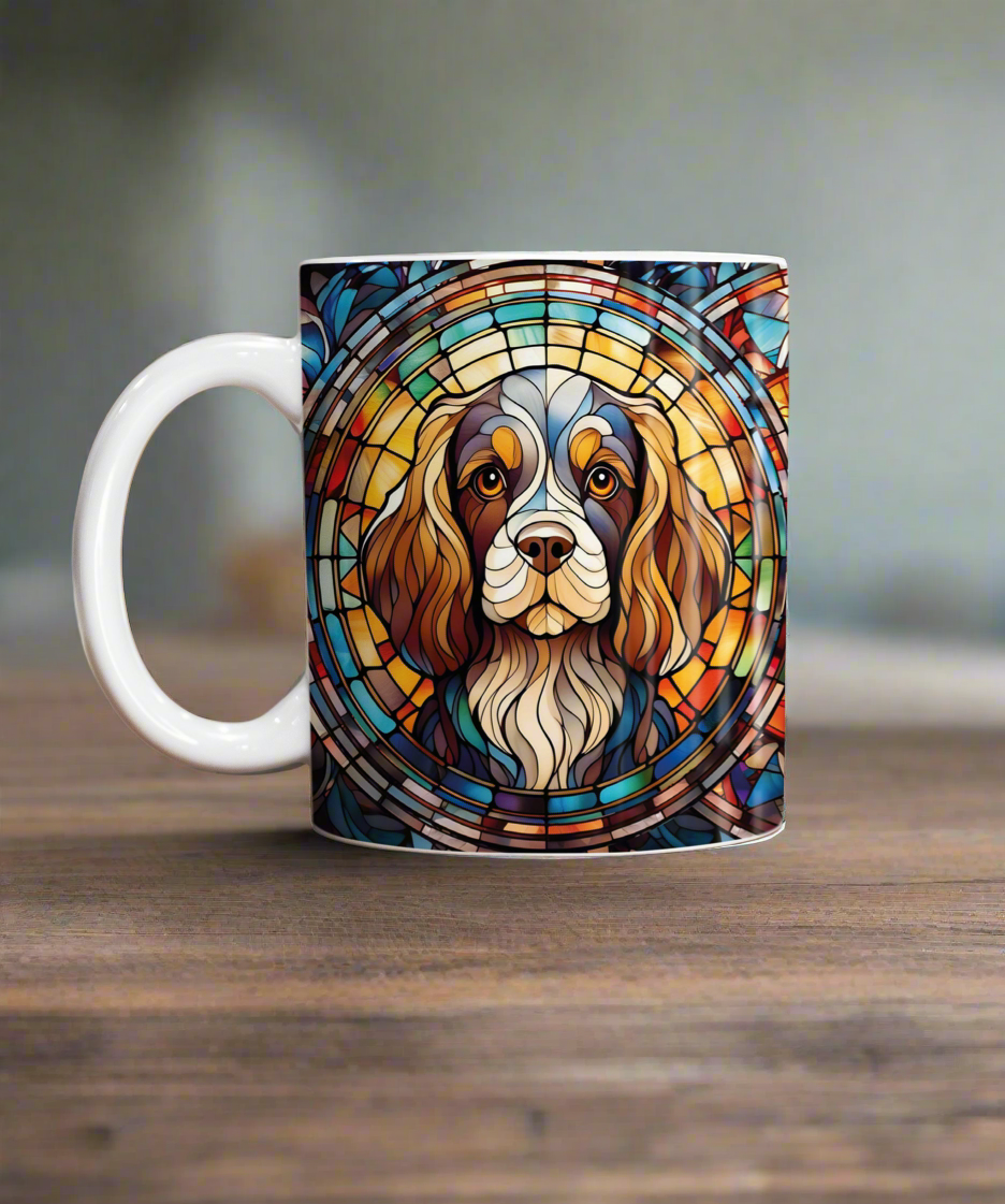 Cavalier King Charles Spaniel Suncatcher Artwork Ceramic Mug