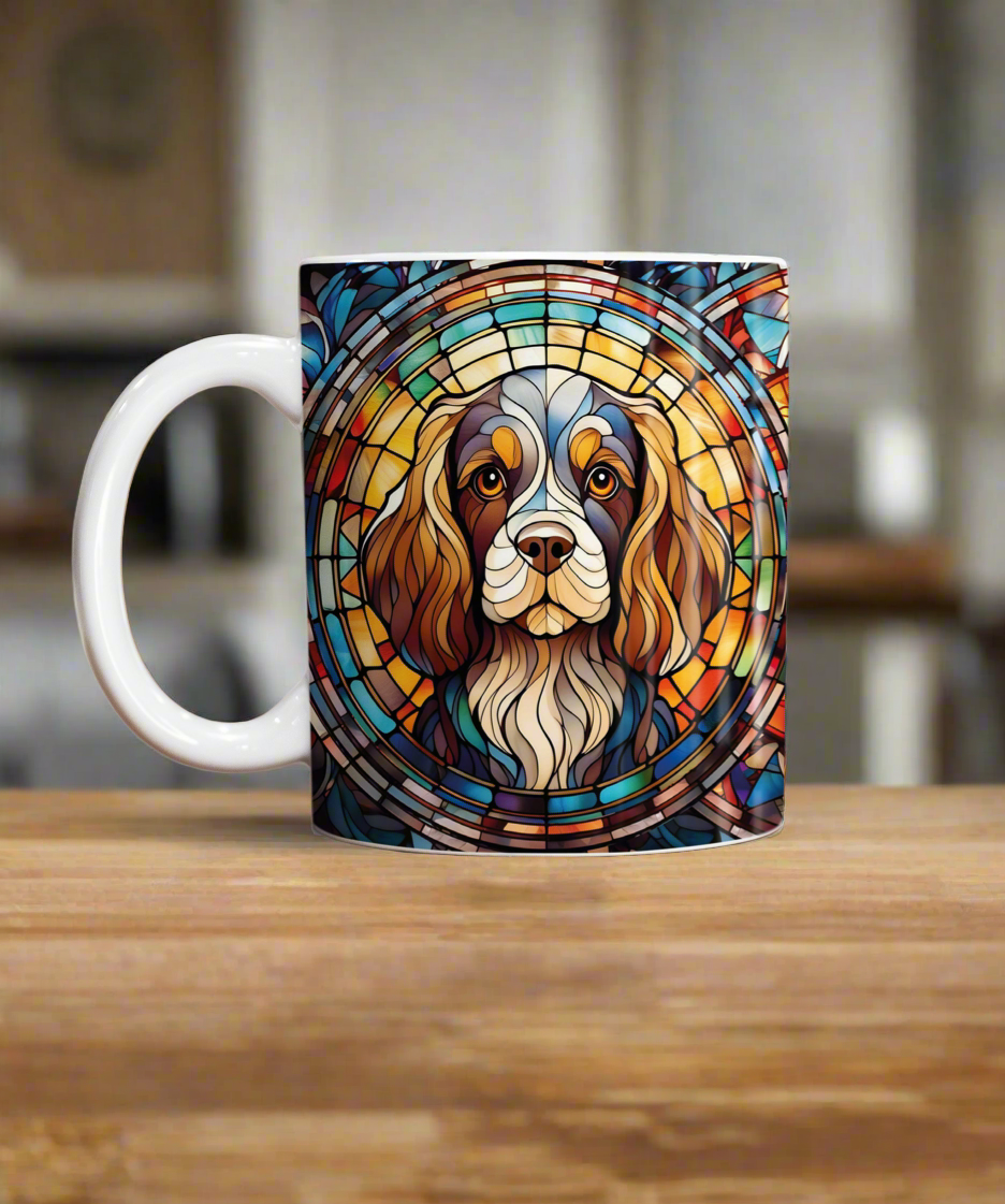 Cavalier King Charles Spaniel Suncatcher Artwork Ceramic Mug