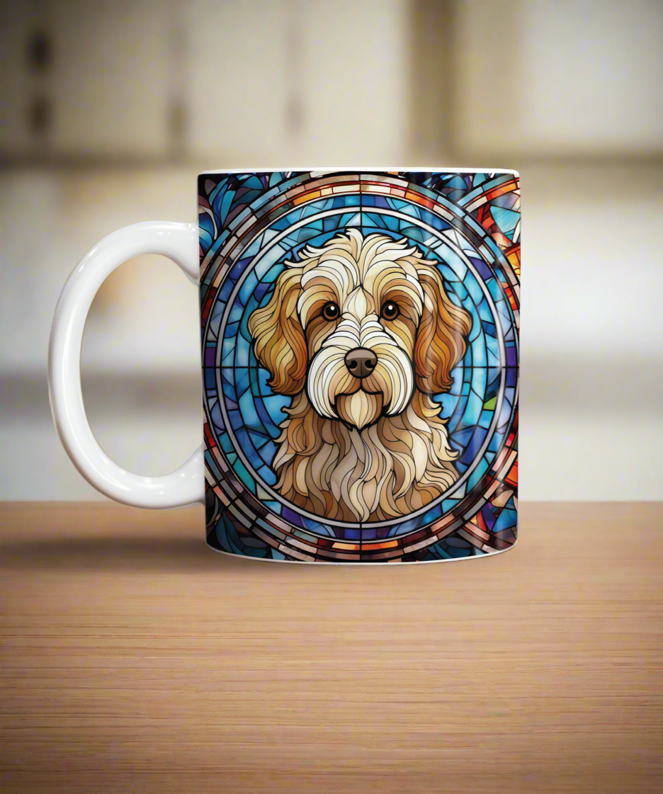 Cavapoo Suncatcher Artwork Ceramic Mug