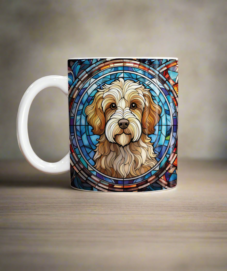 Cavapoo Suncatcher Artwork Ceramic Mug