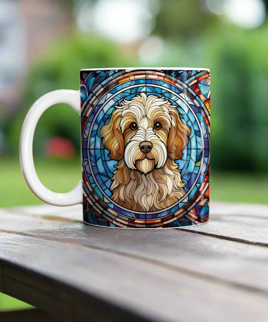 Cavapoo Suncatcher Artwork Ceramic Mug