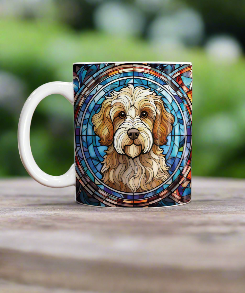 Cavapoo Suncatcher Artwork Ceramic Mug