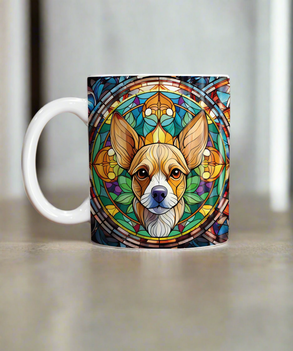 Chihuahua Fawn Suncatcher Artwork Ceramic Mug