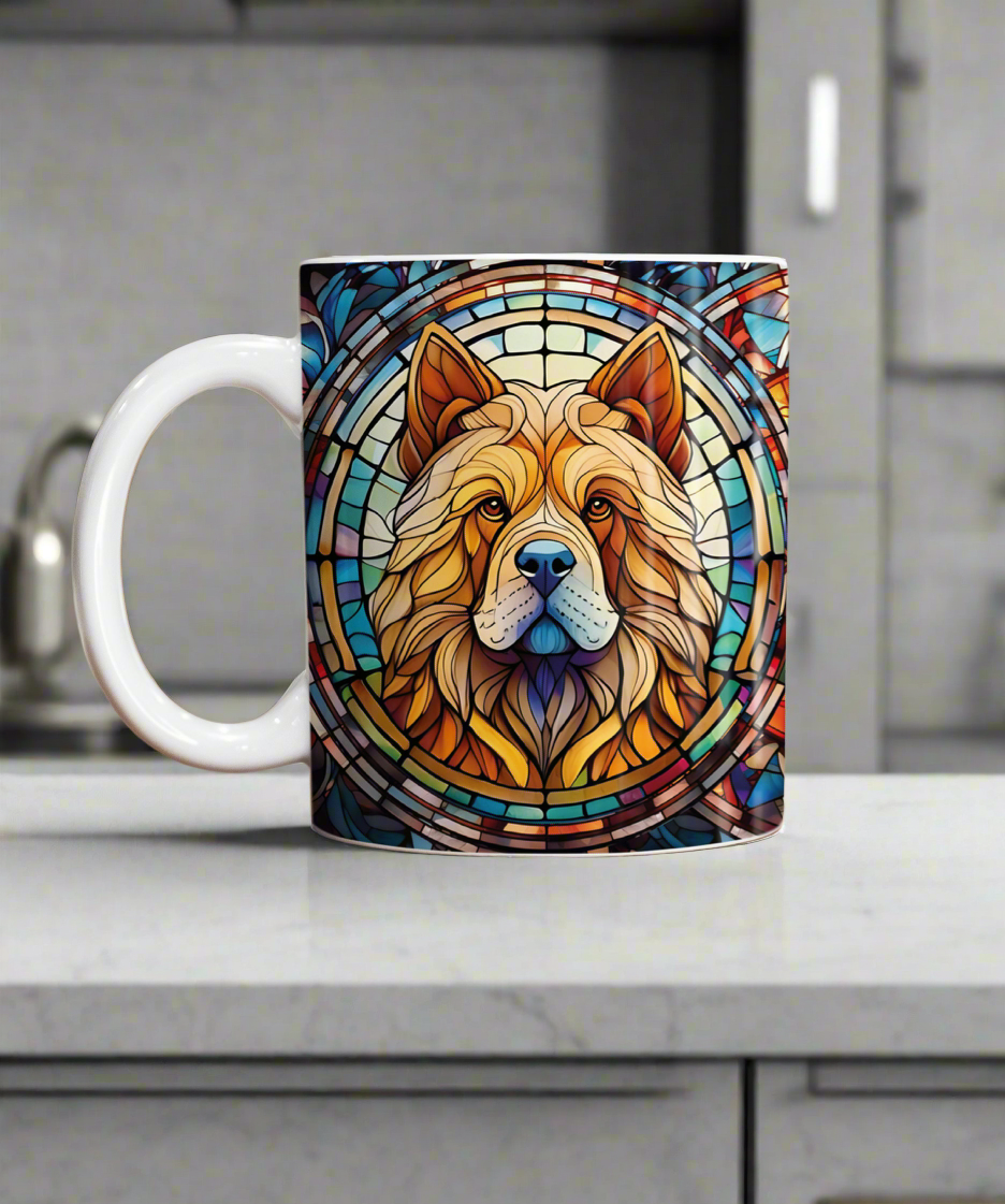 Chow Chow Suncatcher Artwork Ceramic Mug