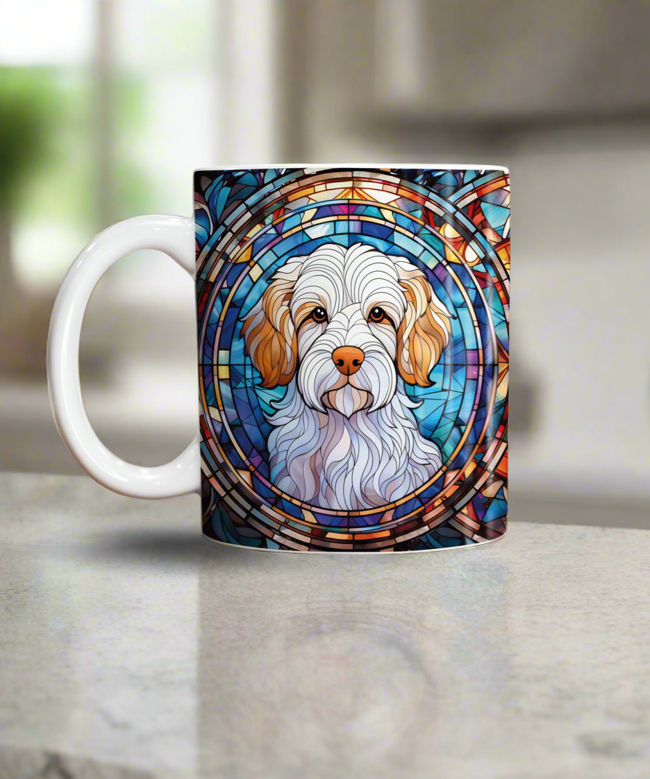 Clumber Spaniel Suncatcher Artwork Ceramic Mug