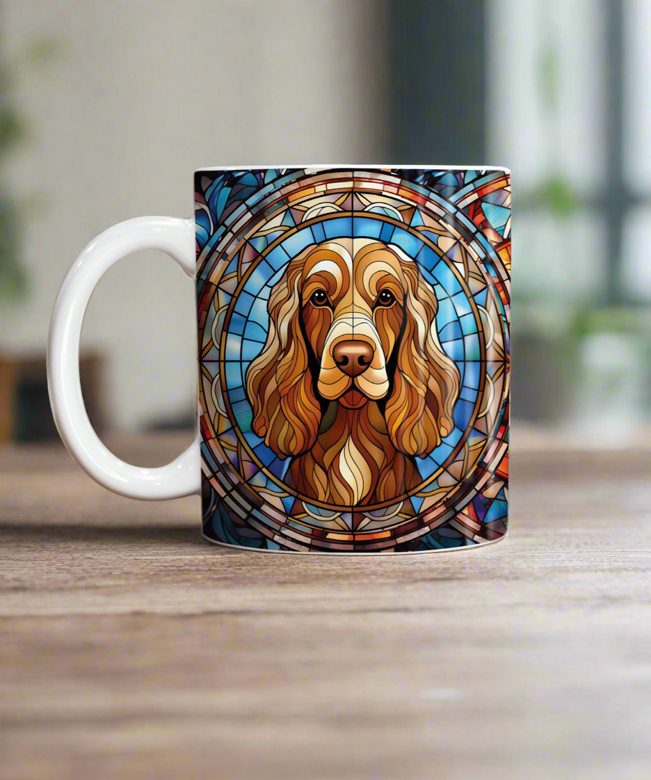 Cocker (Working) Chocolate Suncatcher Artwork Ceramic Mug