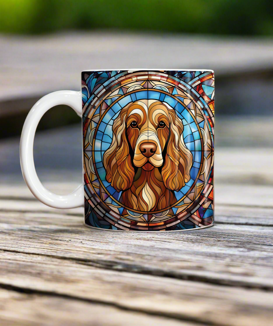 Cocker (Working) Chocolate Suncatcher Artwork Ceramic Mug