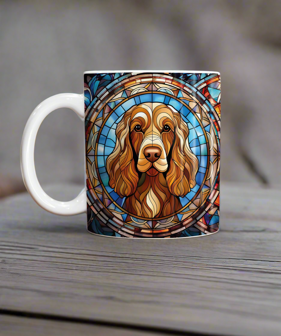 Cocker (Working) Chocolate Suncatcher Artwork Ceramic Mug