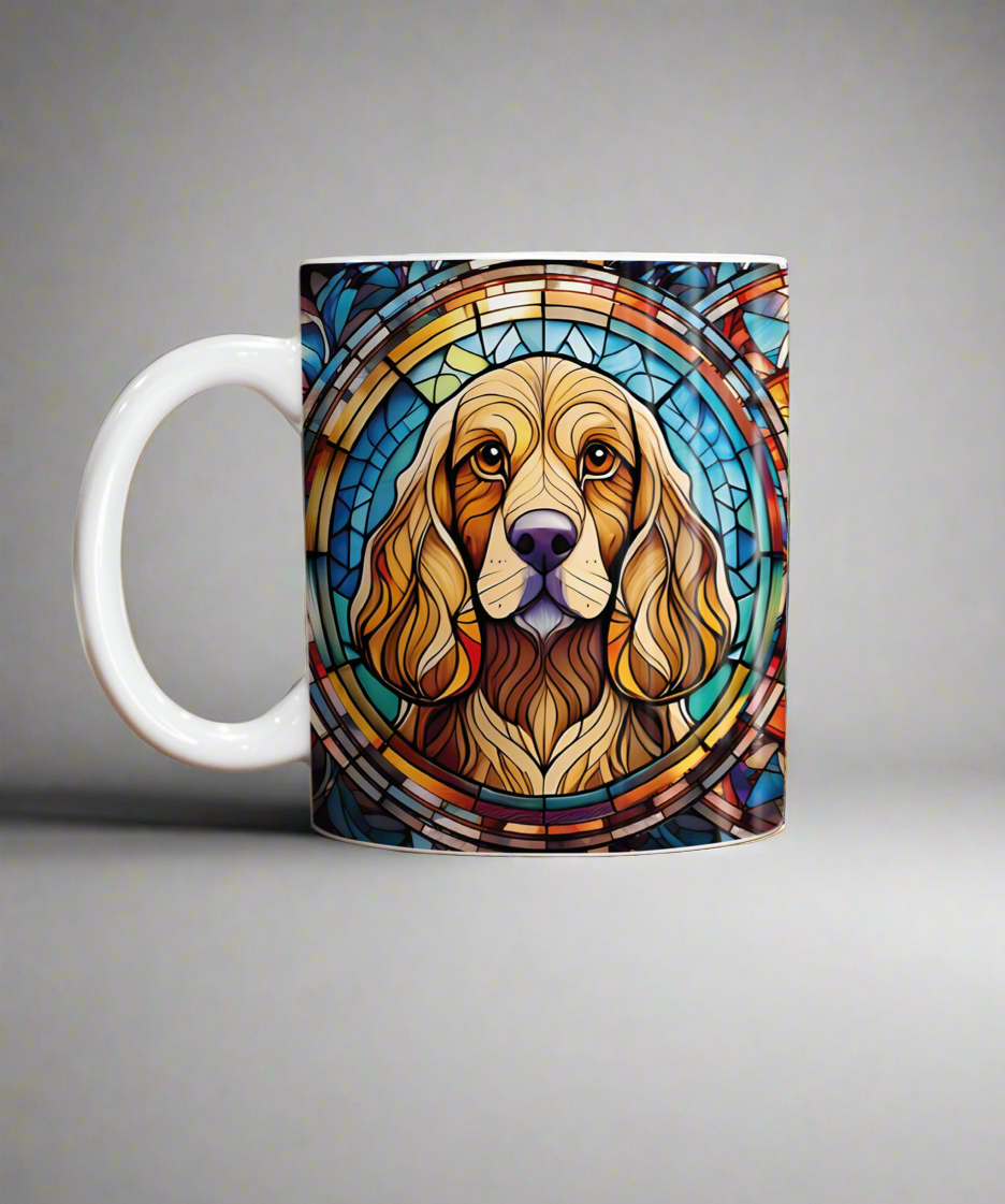 Cocker Spaniel Golden Suncatcher Artwork Ceramic Mug