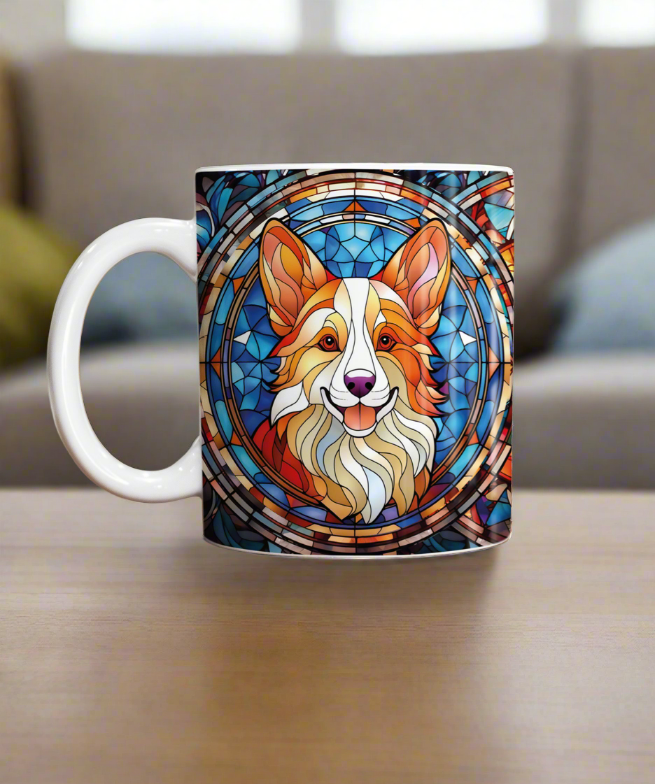 Corgi Suncatcher Artwork Ceramic Mug