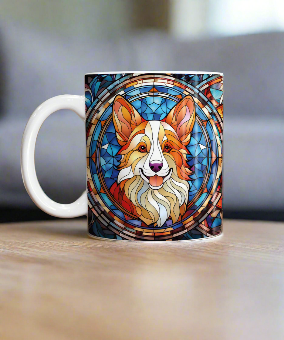 Corgi Suncatcher Artwork Ceramic Mug