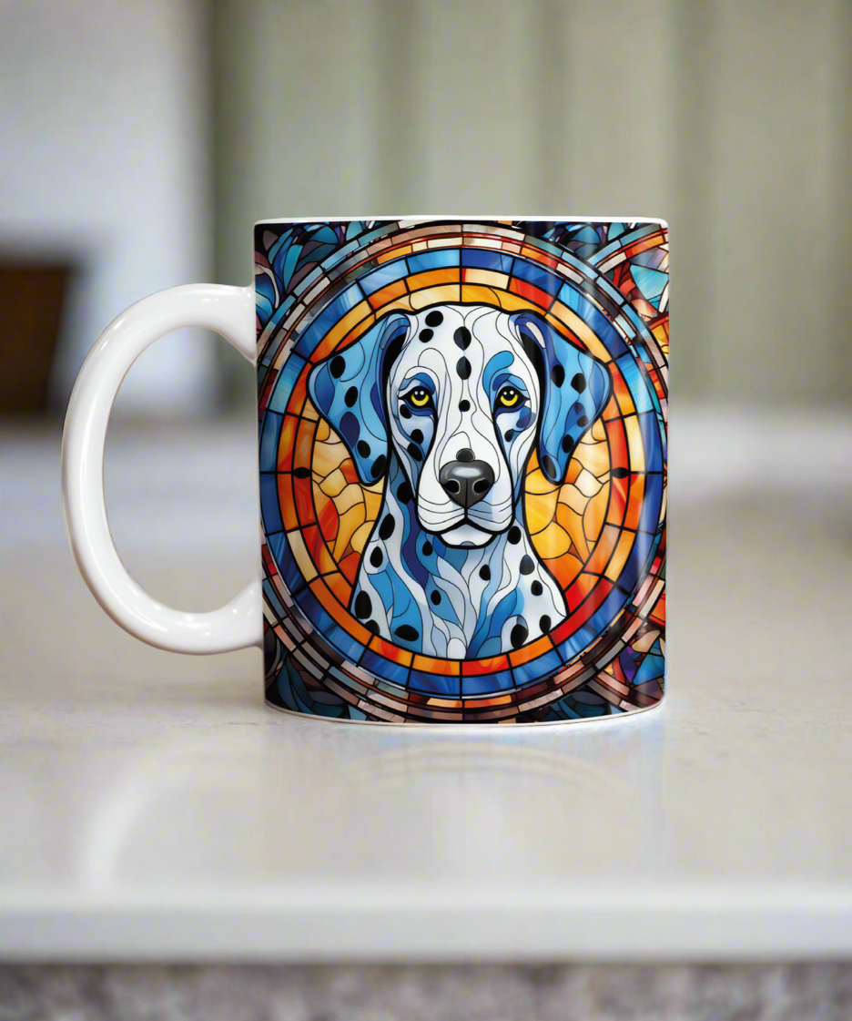 Dalmatian Suncatcher Artwork Ceramic Mug