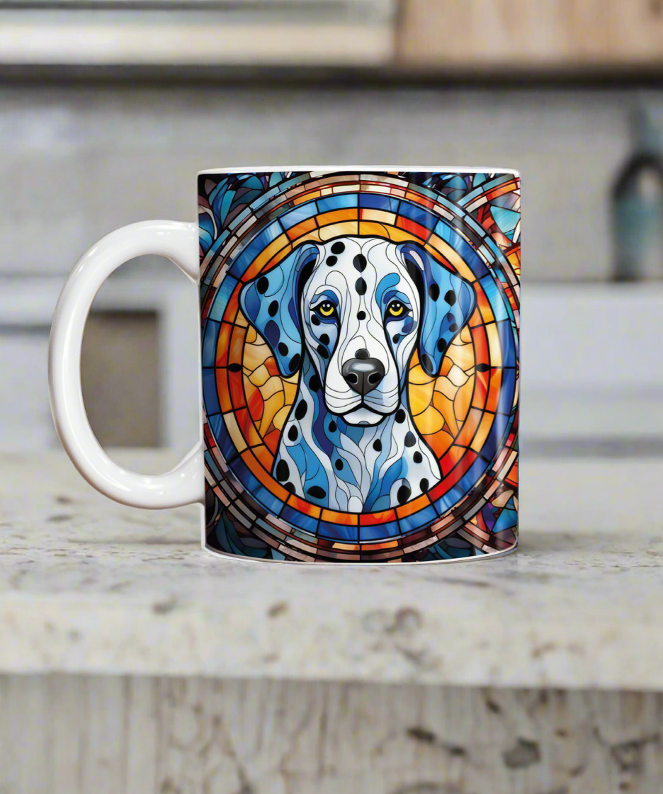 Dalmatian Suncatcher Artwork Ceramic Mug