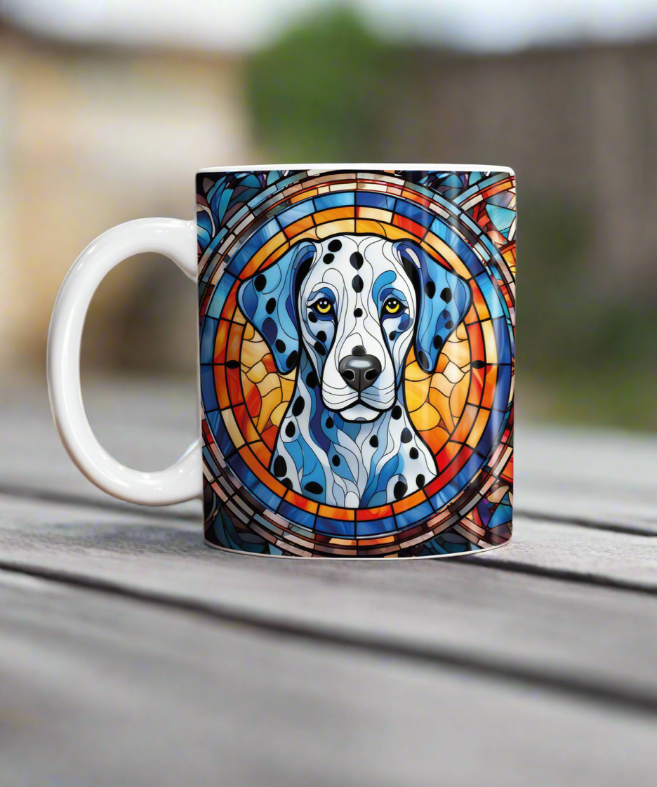 Dalmatian Suncatcher Artwork Ceramic Mug