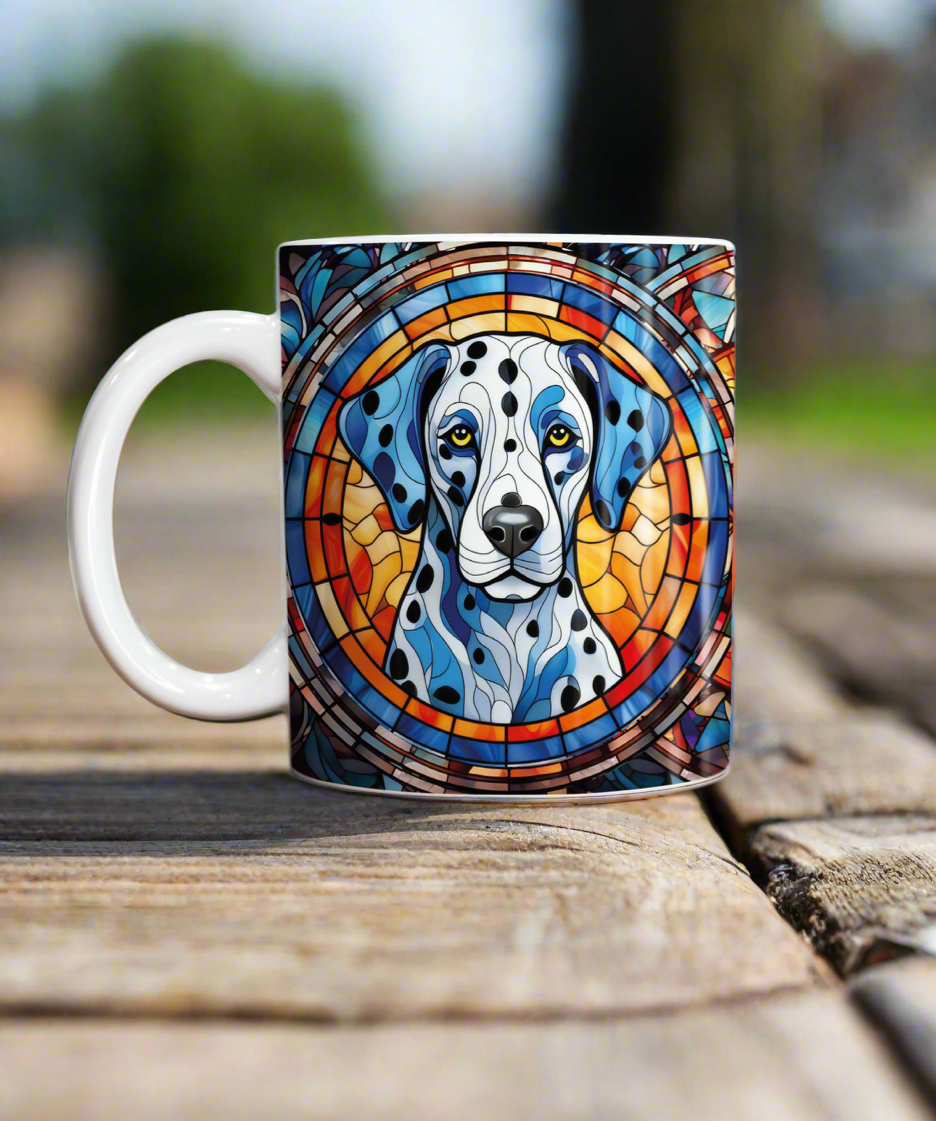 Dalmatian Suncatcher Artwork Ceramic Mug