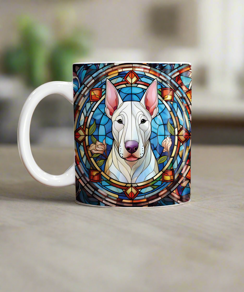 English Bull Terrier Suncatcher Artwork Ceramic Mug