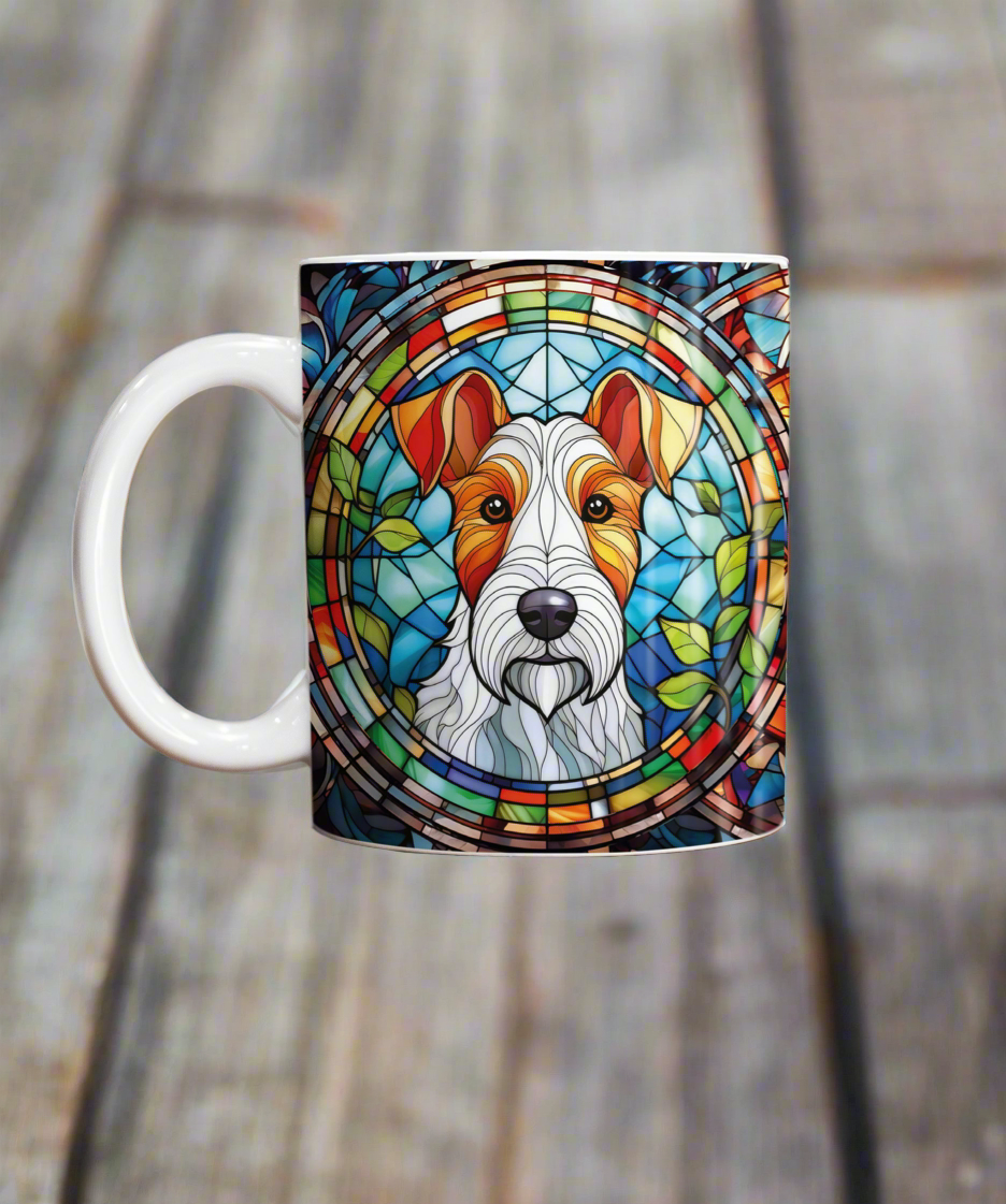 Fox Terrier Suncatcher Artwork Ceramic Mug