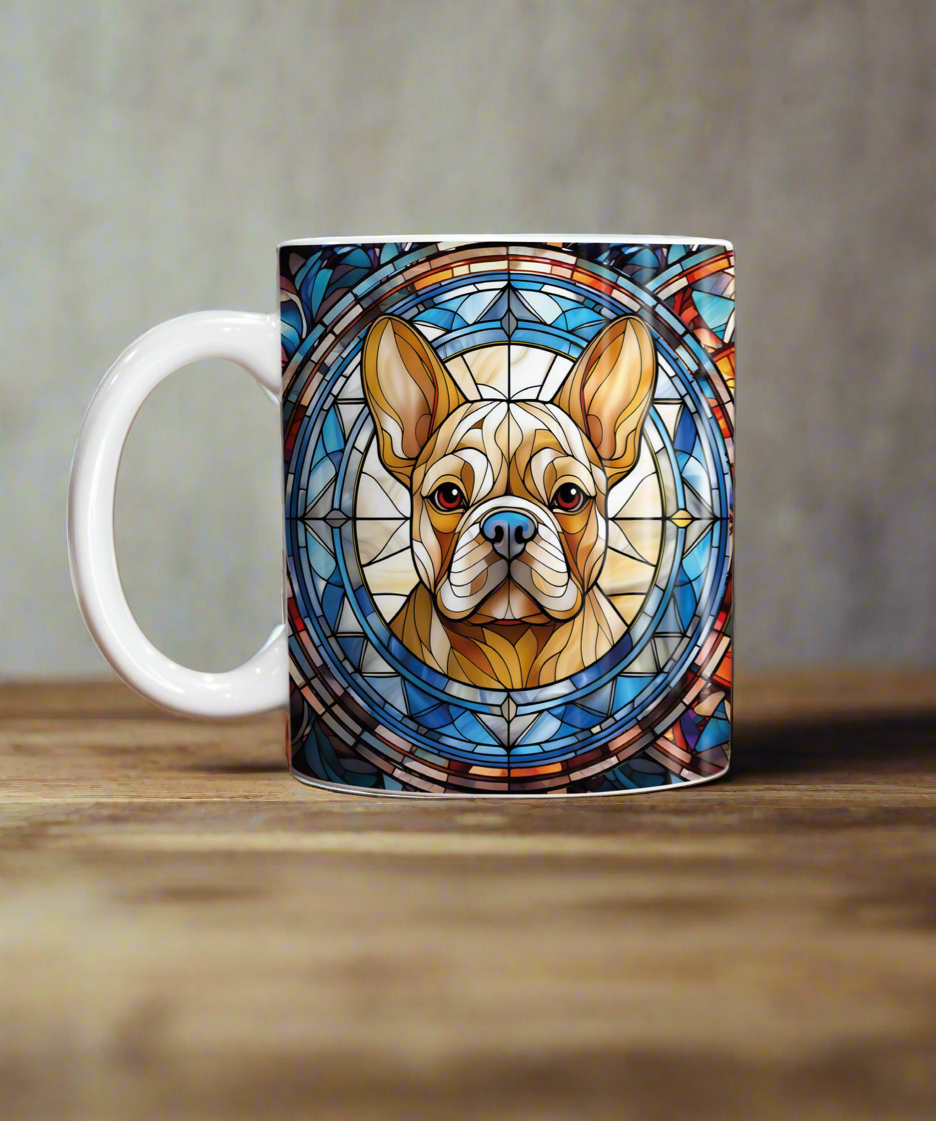 French Bulldog Tan Suncatcher Artwork Ceramic Mug