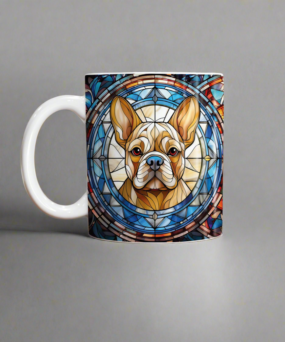 French Bulldog Tan Suncatcher Artwork Ceramic Mug