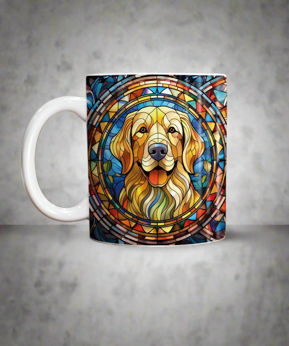 Golden Retriever Suncatcher Artwork Ceramic Mug