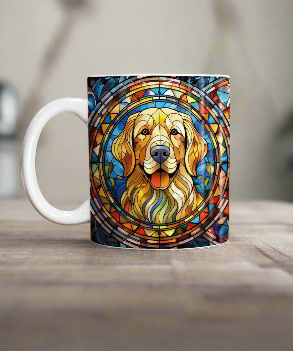 Golden Retriever Suncatcher Artwork Ceramic Mug