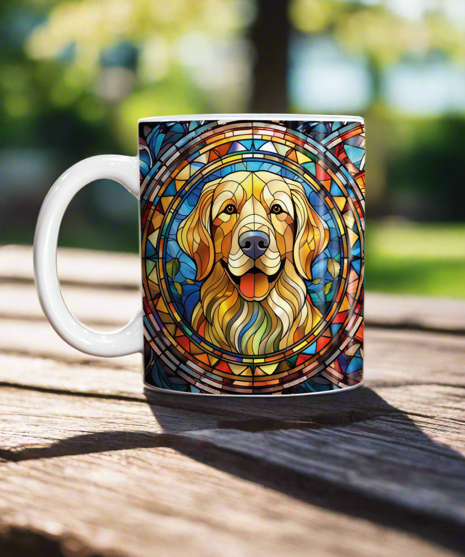 Golden Retriever Suncatcher Artwork Ceramic Mug